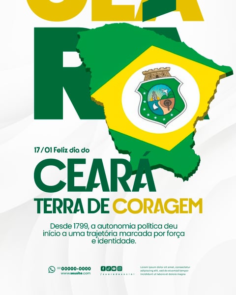 ANIVERSÁRIO DO ESTADO DO CEARÁ 17 DE JANEIRO SOCIAL MEDIA PSD EDITÁVEL 7