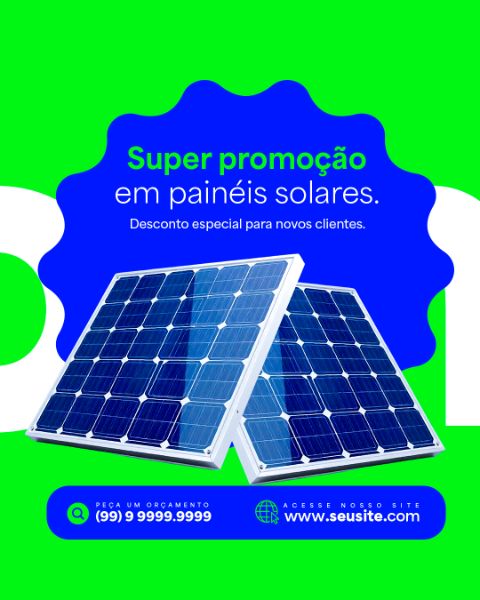 ENERGIA SOLAR PROMOÇÃO ESPECIAL FEED
