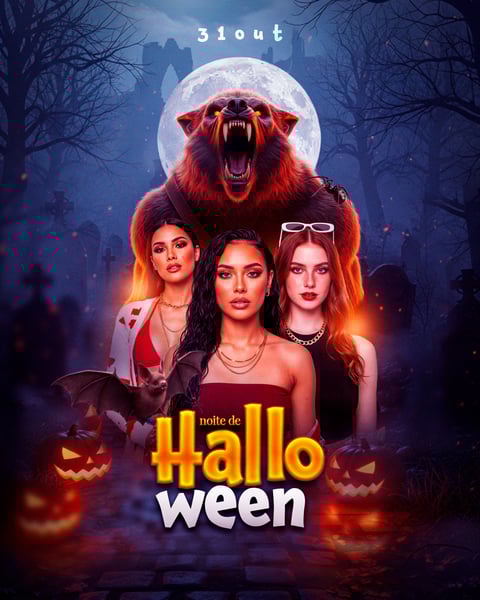 NOITE DE HALLOWEEN COM ELAS FEED