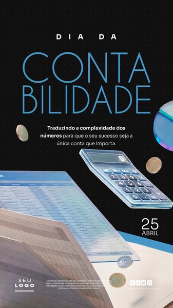 DIA DA CONTABILIDADE 25 DE ABRIL STORY SOCIAL MEDIA PSD EDITÁVEL 5
