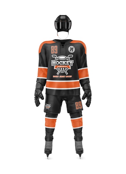 UNIFORME DE HÓQUEI PSD EDITÁVEL MOCKUP