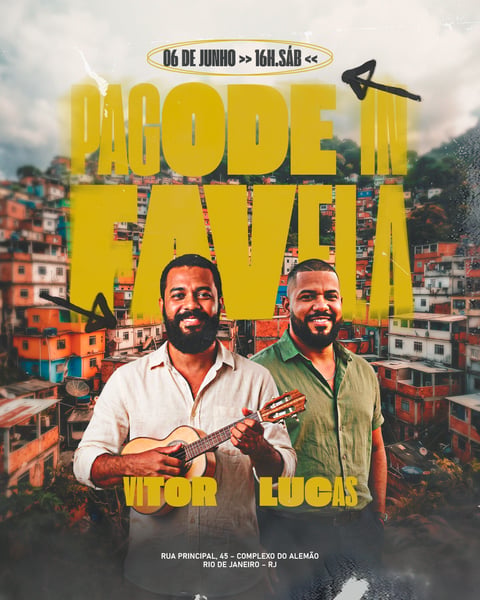 FLYER DE SHOWS PAGODE IN FAVELA FEED 224