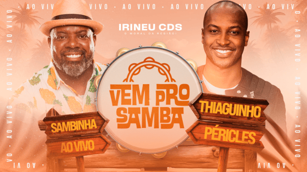 FLYER THUMB CAPA CD BANNER YOUTUBE THIAGUINHO E PÉRICLES PSD EDITÁVEL