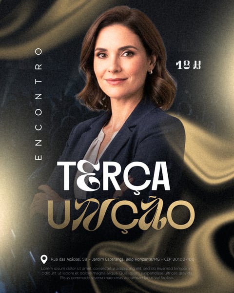 FLYER GOSPEL PARA IGREJA CULTO PSD EDITÁVEL 