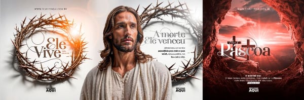 CARROSSEL - PÁSCOA | JESUS | PSD EDITÁVEL