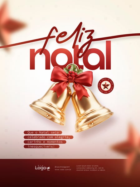 FELIZ NATAL SINOS DOURADOS SOCIAL MEDIA FLYER PSD EDITÁVEL