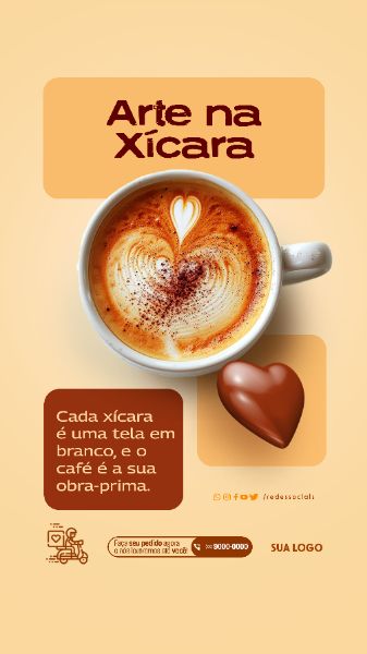 STORY - CAFETERIA - ARTE NA XÍCARA