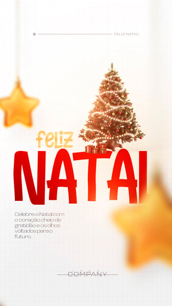 FELIZ NATAL 25 DE DEZEMBRO BOAS FESTAS FLYER SOCIAL MEDIA PSD EDITÁVEL 1 STORY