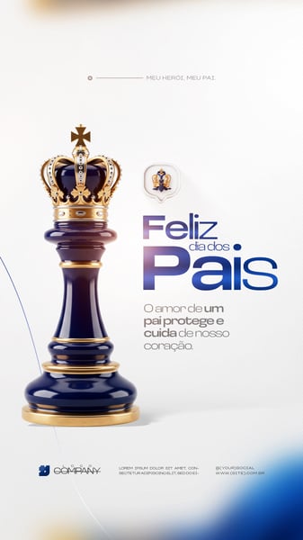 FELIZ DIA DOS PAIS MÊS DE AGOSTO PAI FLYER SOCIAL MEDIA PSD EDITÁVEL 8 STORY