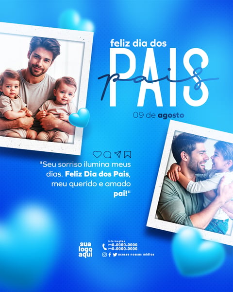 DIA DOS PAIS 09 DE AGOSTO FEED 2