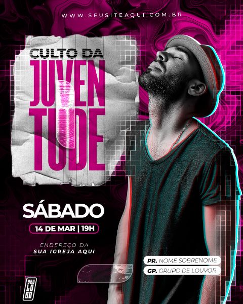 FEED - FLYER IGREJA | CHURCH | PSD EDITÁVEL