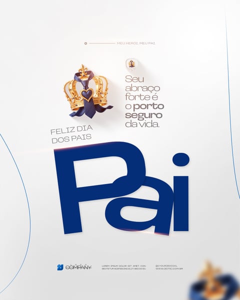 FELIZ DIA DOS PAIS MÊS DE AGOSTO PAI FLYER SOCIAL MEDIA PSD EDITÁVEL 2