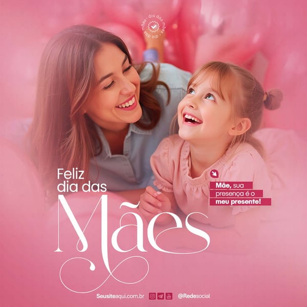 DIA DAS MÃES SOCIAL MEDIA PSD EDITÁVEL