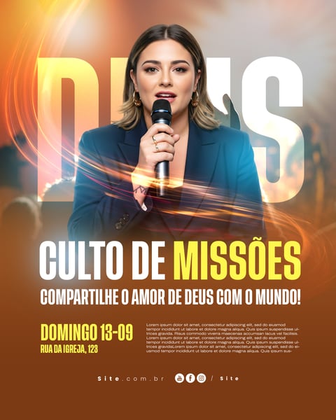 SOCIAL MEDIA CULTO EVANGÉLICO