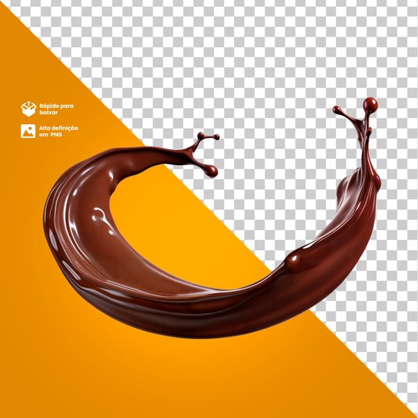 SPLASH CHOCOLATE LIQUIDO PARA COMPOSIÇÃO PNG