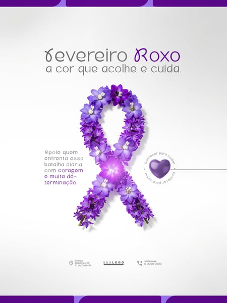 FLYER FEVEREIRO ROXO PSD EDITÁVEL 5