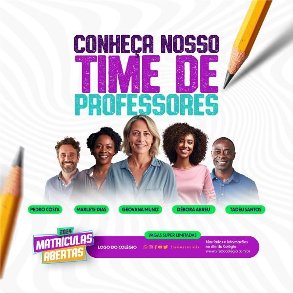 FEED - CAMPANHA - VOLTA ÀS AULAS 2024 - TIME DE PROFESSORES
