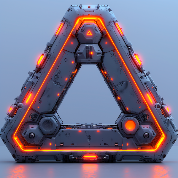 ELEMENTO 3D FUTURISTA | COM LUZES NEON | IMAGEM