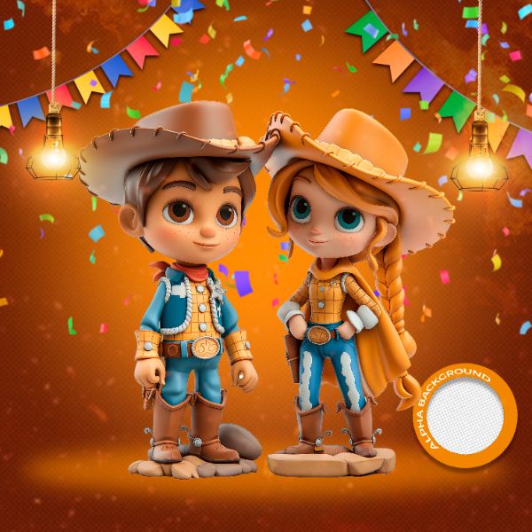 MASCOTES DE FESTA JUNINA MODELO 136