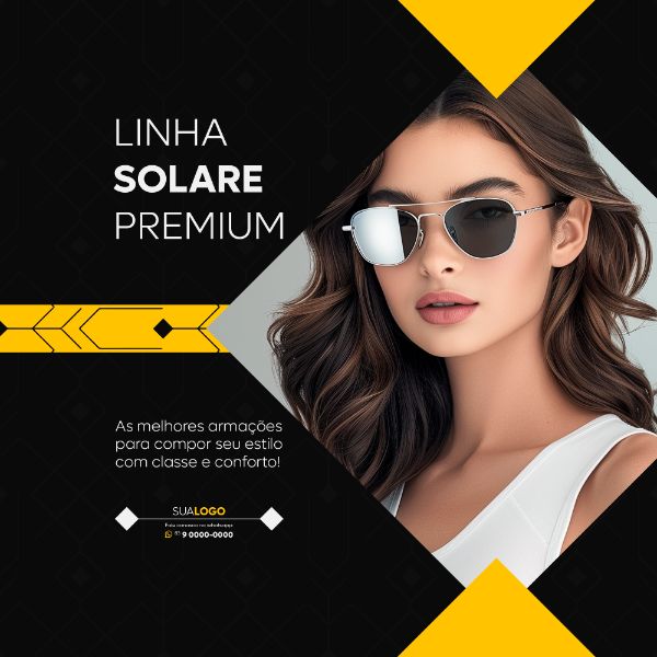 ÓTICA ÓCULOS SOCIAL MEDIA LANÇAMENTO FEED