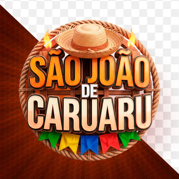 SELO 3D PARA FLYERS DE SÃO JOÃO MODELO 33