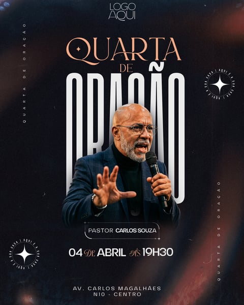 QUARTA DE ORAÇÃO SOCIAL MEDIA PSD EDITÁVEL