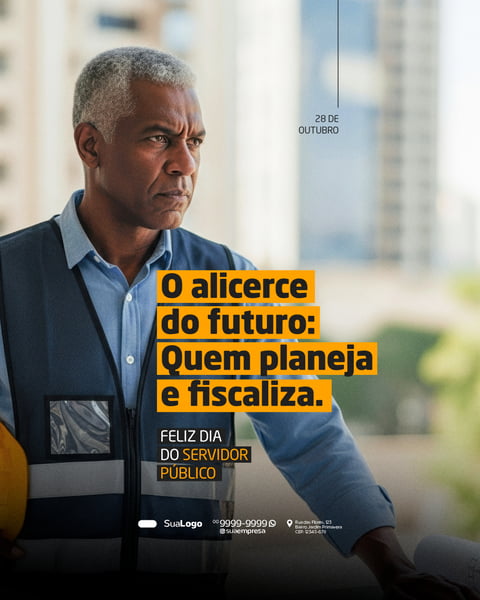 DIA DO SERVIDOR PÚBLICO 28 DE OUTUBRO SOCIAL MEDIA PSD EDITÁVEL 1