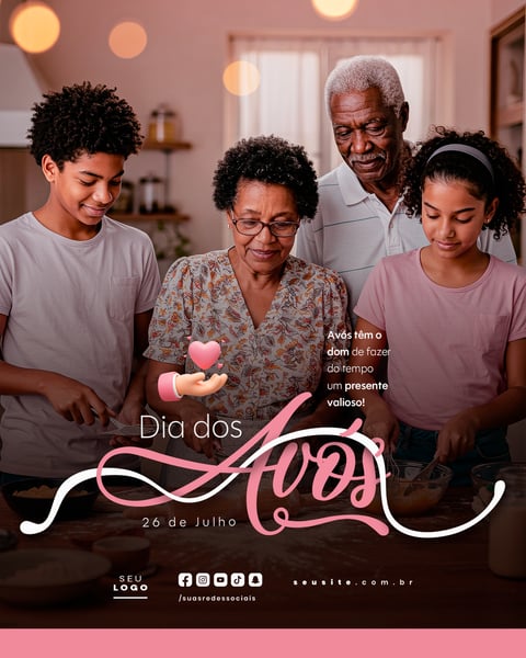 DIA DOS AVÓS 26 DE JULHO SOCIAL MEDIA PSD EDITÁVEL 2