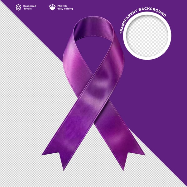 PULSEIRA DE SOLIDARIEDADE VIOLETA 3D BRILHANTE COM EFEITO METÁLICO PARA CAMPANHA