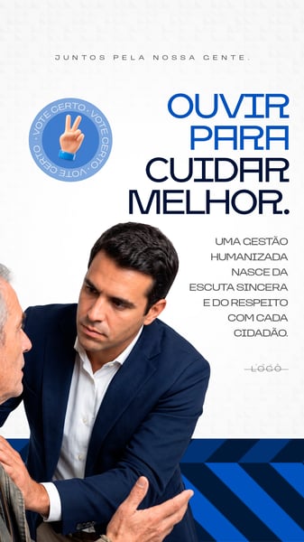 JUNTOS PELA NOSSA GENTE OUVIR PARA CUIDAR MELHOR UMA GESTÃO HUMANIZADA NASCE DA SOCIAL MEDIA PSD STORY