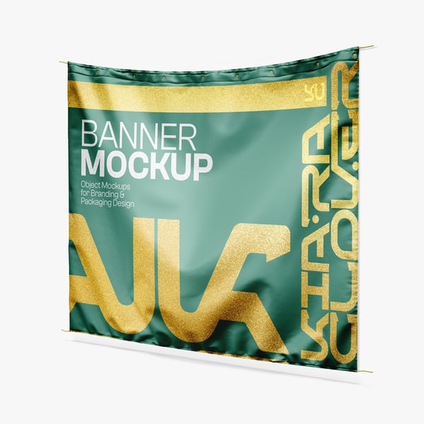MOCKUP DE BANNER SUSPENSO EM PSD EDITÁVEL 2