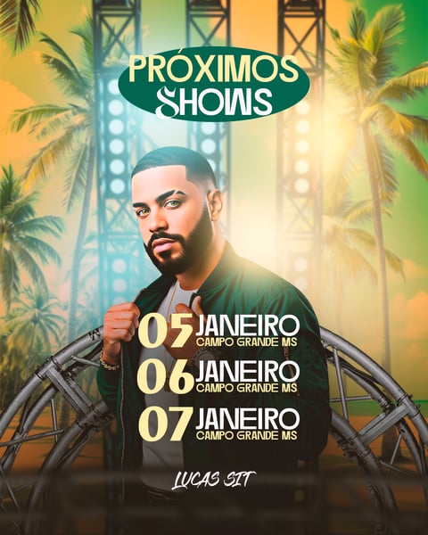 FLYER EVENTO AGENDA PRÓXIMOS SHOWS PSD FEED 14