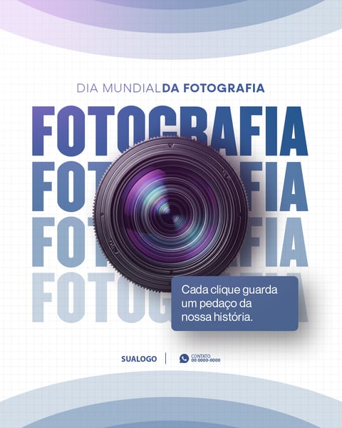 DIA MUNDIAL DA FOTOGRAFIA SOCIAL MEDIA PSD EDITÁVEL 1