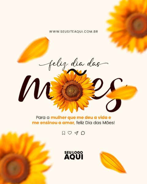 FEED VERTICAL - DIA DAS MAES | PSD EDITÁVEL