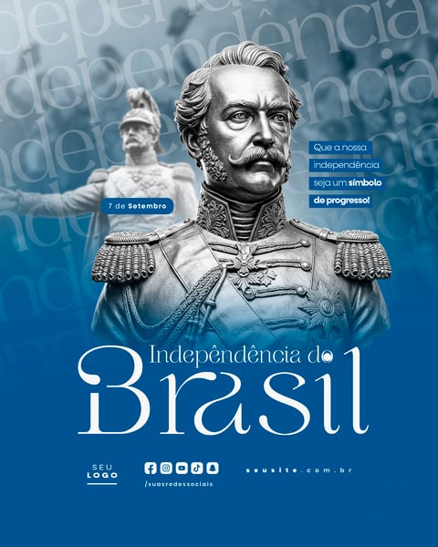 INDEPENDÊNCIA DO BRASIL 7 DE SETEMBRO FEED SOCIAL MEDIA EDITÁVEL