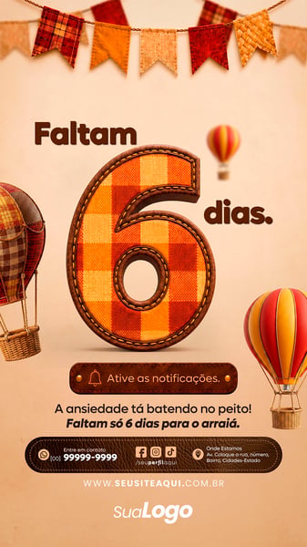 STORY FESTA JUNINA SÃO JOÃO SOCIAL MEDIA TEMPLATE PSD EDITÁVEL 19