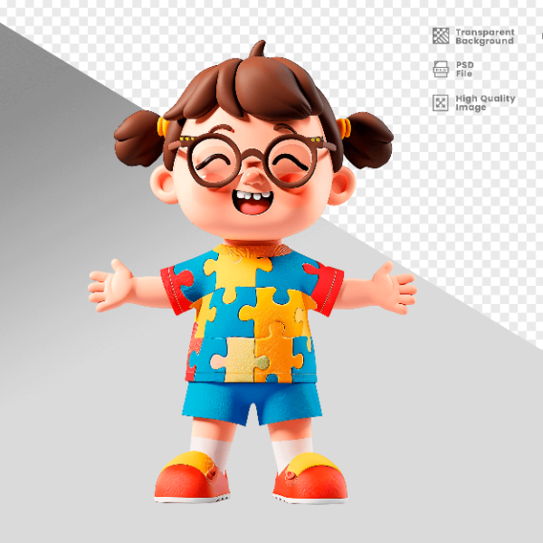 MASCOTE 3D PERSONAGEM PARA COMPOSIÇÃO