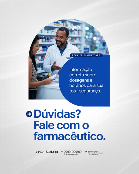 FARMÁCIA ATENDIMENTO ESPECIALIZADO E SAÚDE PÚBLICA SOCIAL MEDIA PSD EDITÁVEL 4