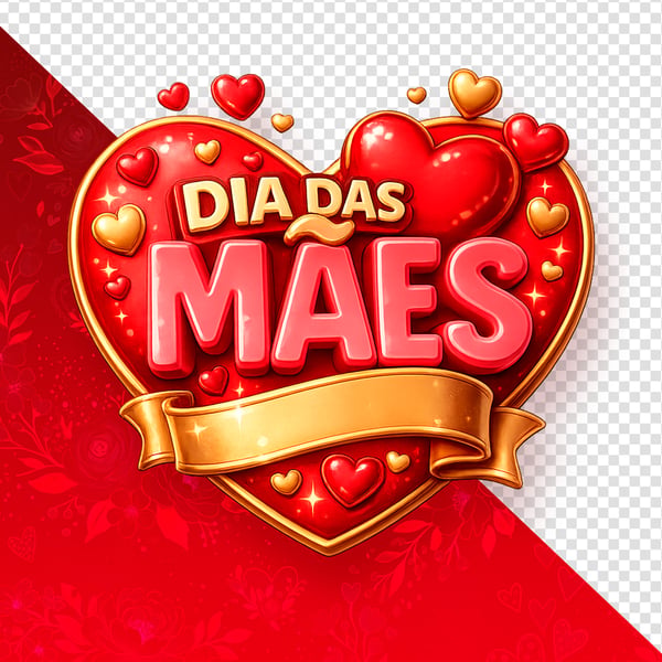 ELEMENTOS 3D PARA O DIA DAS MÃES MODELO 01