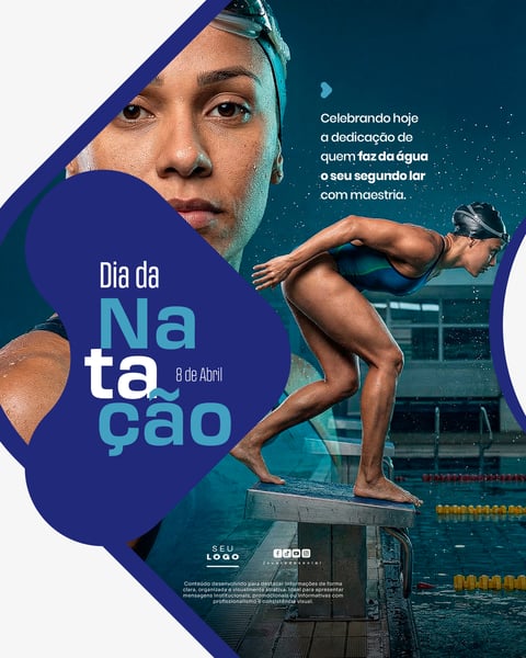 DIA DA NATAÇÃO 08 DE ABRIL SOCIAL MEDIA PSD EDITÁVEL 1