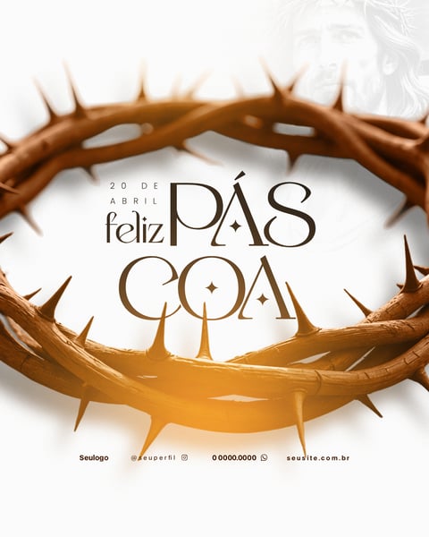 FELIZ PÁSCOA FLYER SOCIAL MEDIA PSD 3