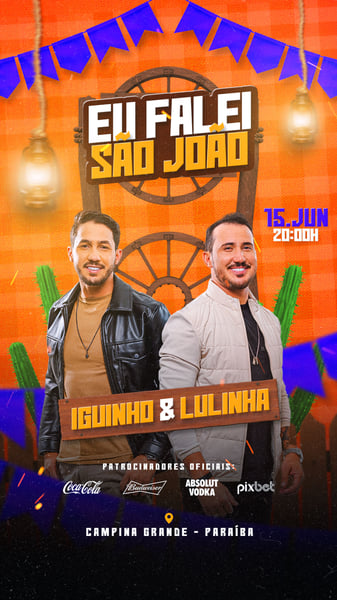 FLYER DE SÃO JOÃO 🔥 EVENTOS & AGENDAS