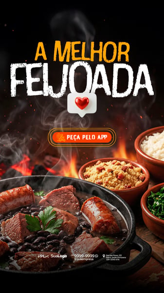 A MELHOR FEIJOADA SOCIAL MEDIA PSD EDITÁVEL STORY