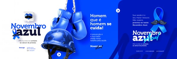 SOCIAL MEDIA CAMPANHA NOVEMBRO AZUL BANNER HORIZONTAL