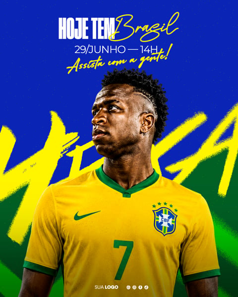 COPA DO MUNDO JOGO BRASIL FUTEBOL VINI JR