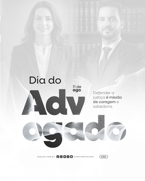 DIA DO ADVOGADO 11 DE AGOSTO SOCIAL MEDIA PSD EDITÁVEL 2
