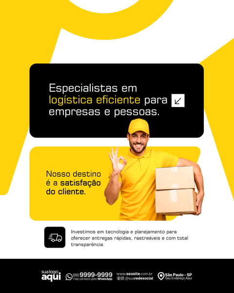 Social Media Transportadora e Serviço de Entrega