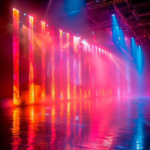 PALCO DE SHOWS E EVENTOS, COM LUZES E FUMAÇA | IMAGEM