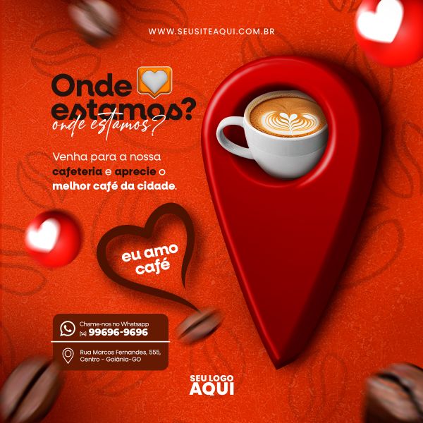 POST FEED | CAFETERIA | CAFÉ | SOCIAL MEDIA | PSD EDITÁVEL