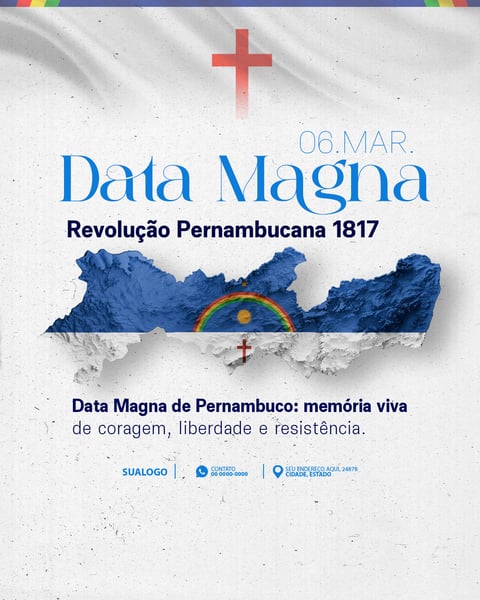 DATA MAGNA REVOLUÇÃO PERNAMBUCANA 1817 PERNAMBUCO PSD EDITÁVEL 1